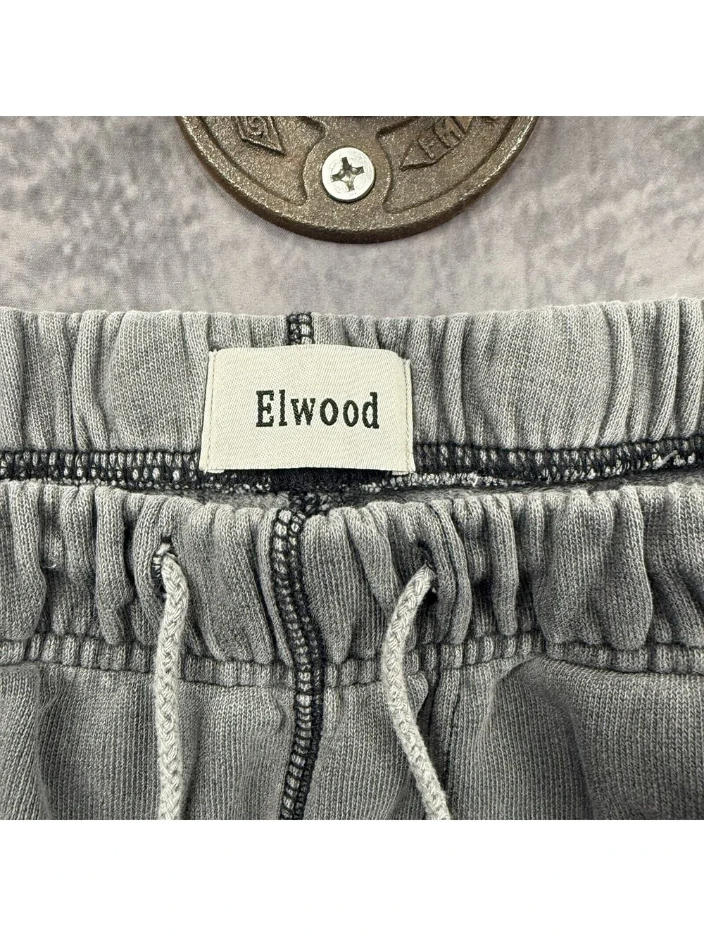 Elwood Core Sweatpants Grey Organic Cotton Joggers XS